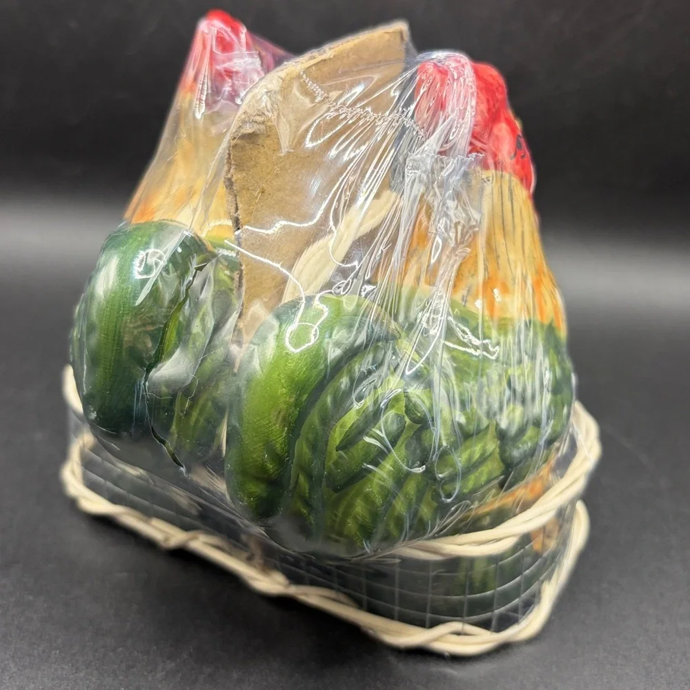 Hand Painted Ceramic Rooster Salt & Pepper Shakers Farmhouse Kitchen Sealed Pack